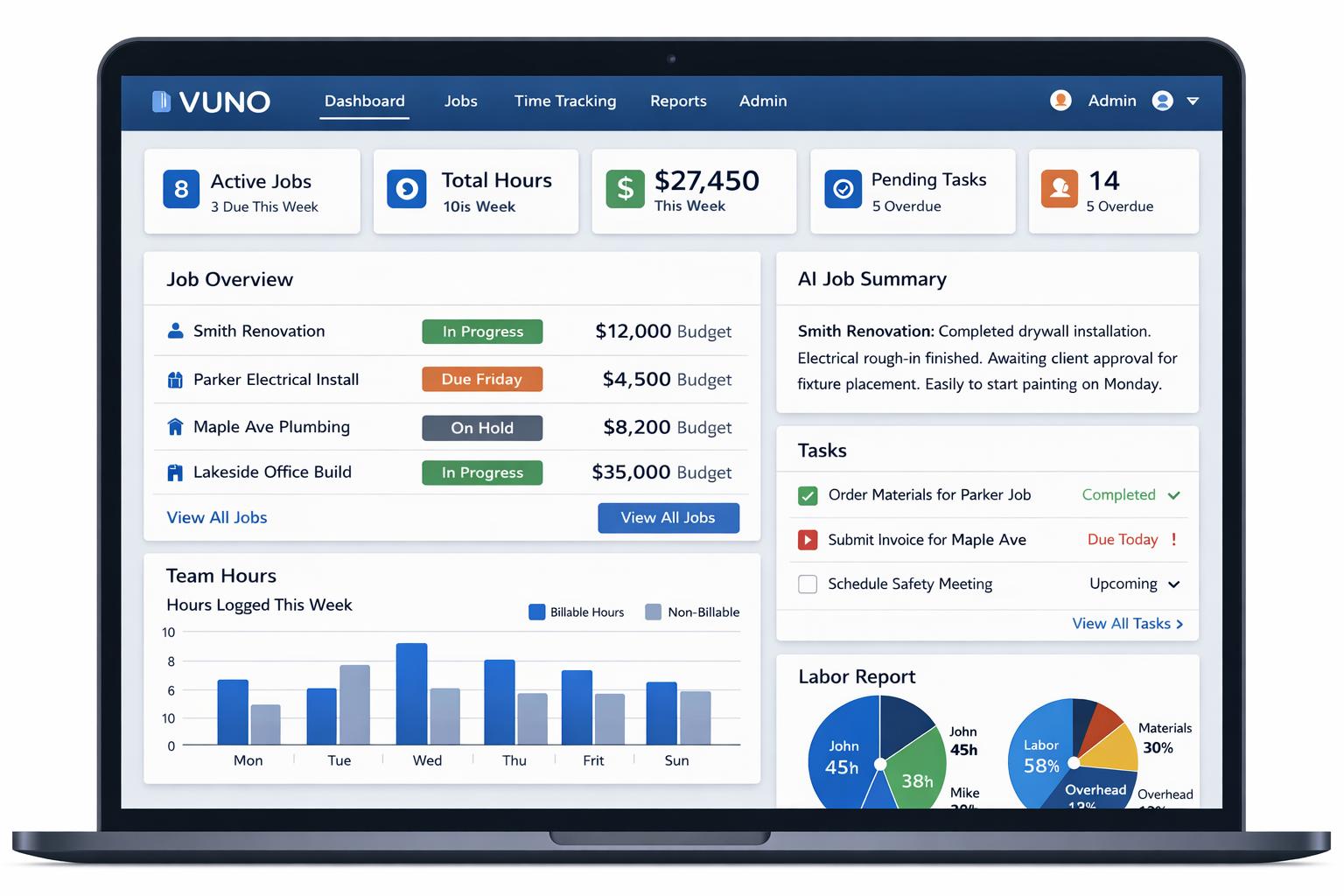 VUNO Digital Solutions website preview